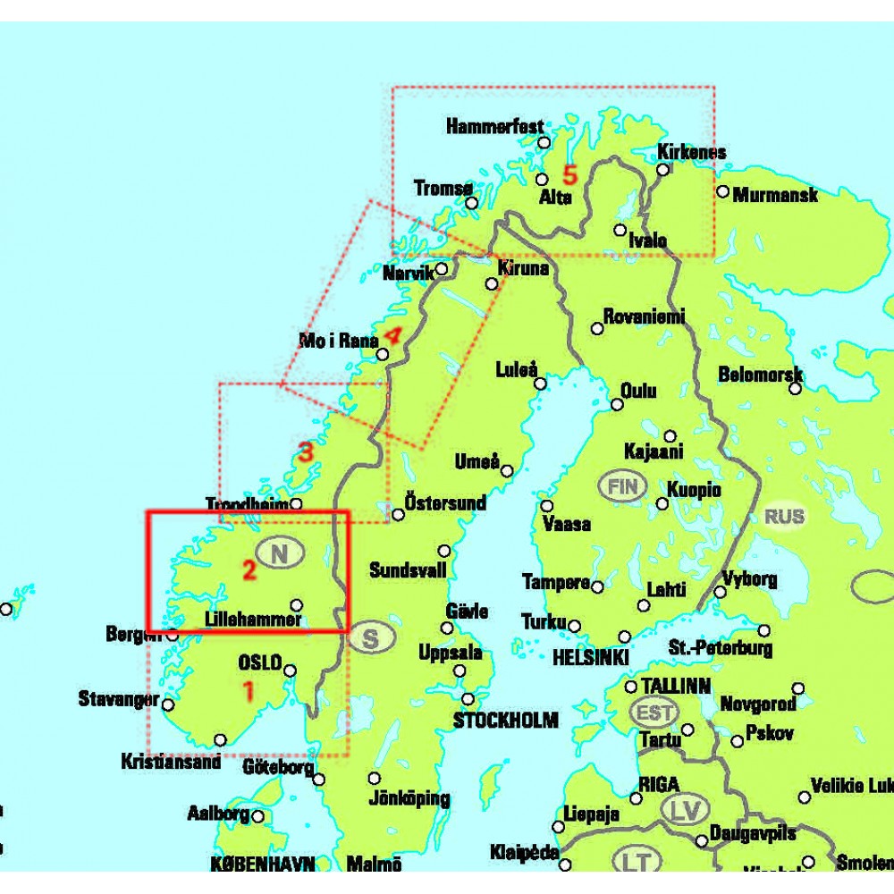 Norge 2. Södra Norge nord EasyMap